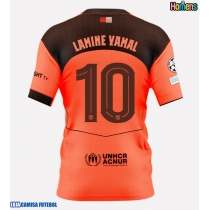 Camisa de Futebol Barcelona Lamine Yamal #10 Equipamento Alternativo 2025-26 Manga Curta